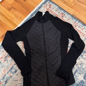 Athleta Black Quilted Puffer Jacket